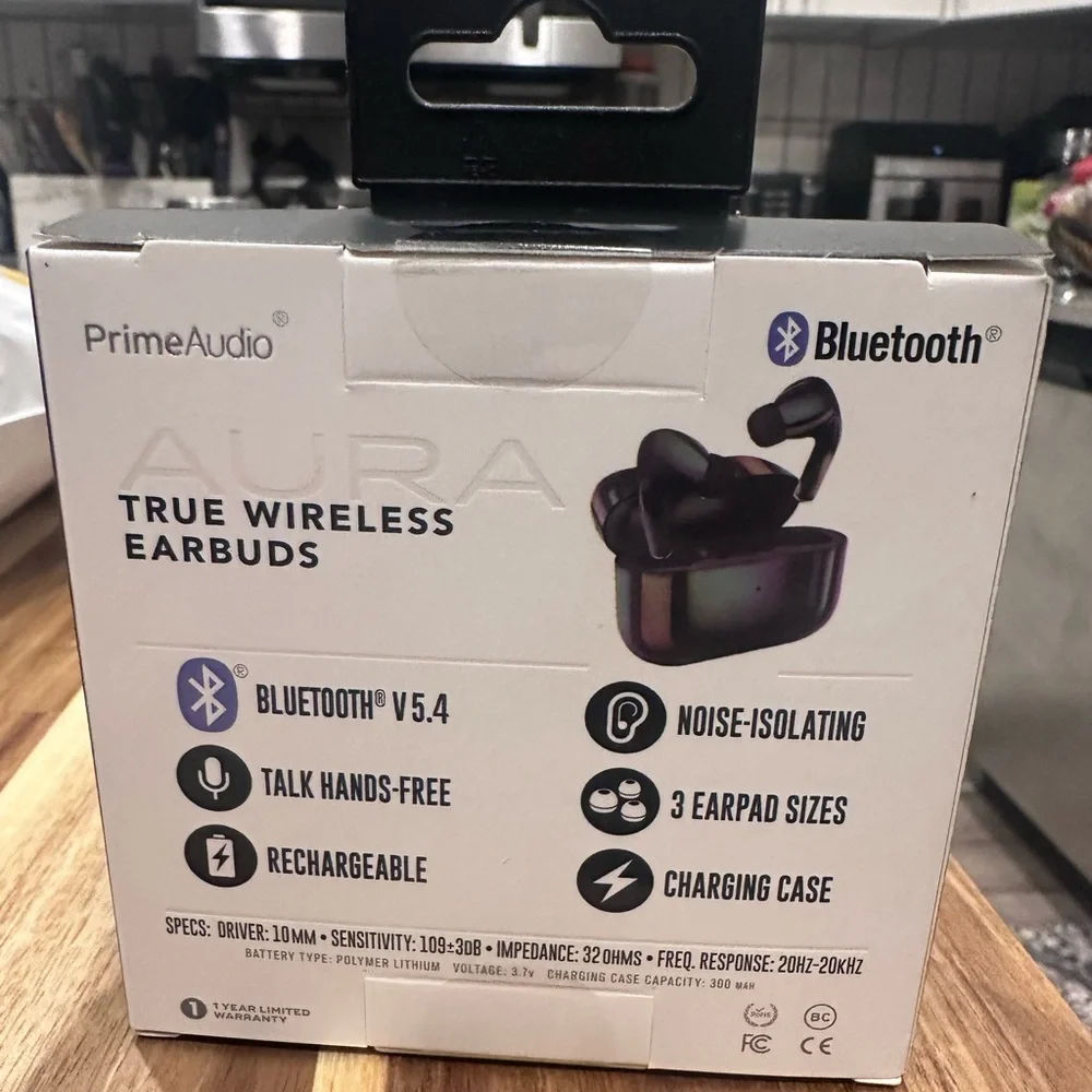 Black Wireless Headset with Bluetooth Connectivity